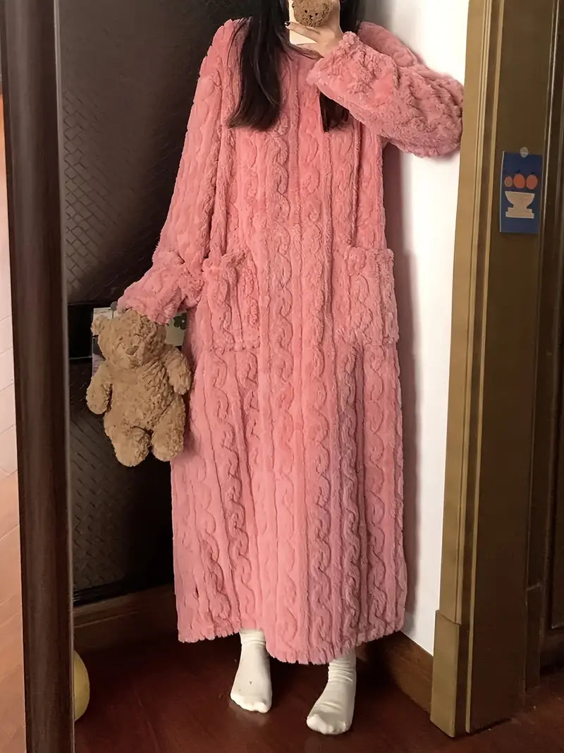 Remo - Mysig långärmad badrock