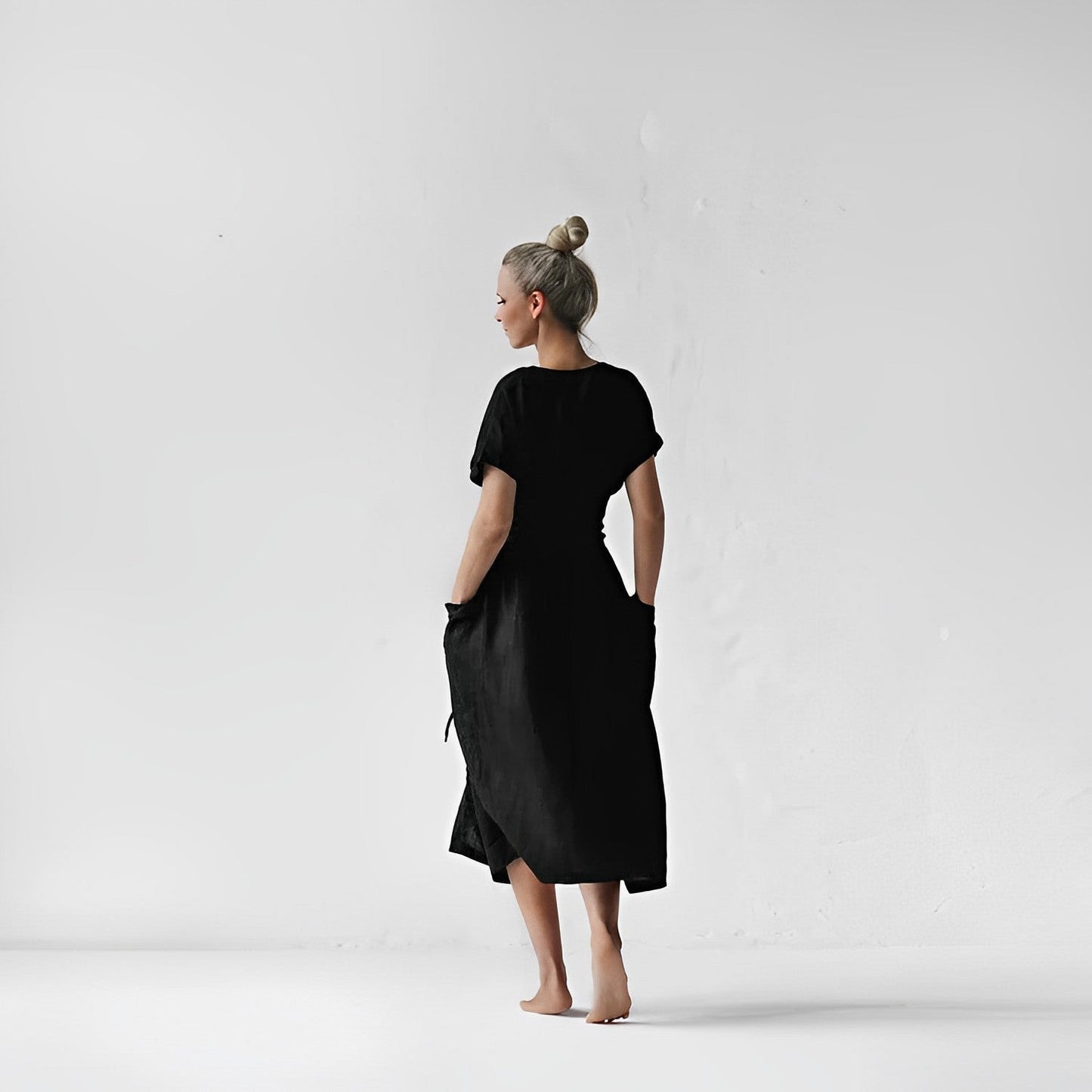 Tasha - Elegant linneklänning