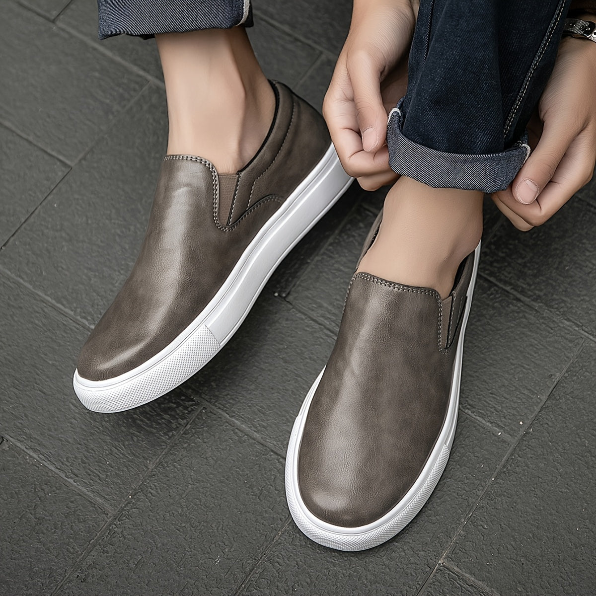 Gabriel | Casual Läder Slip-in Skor