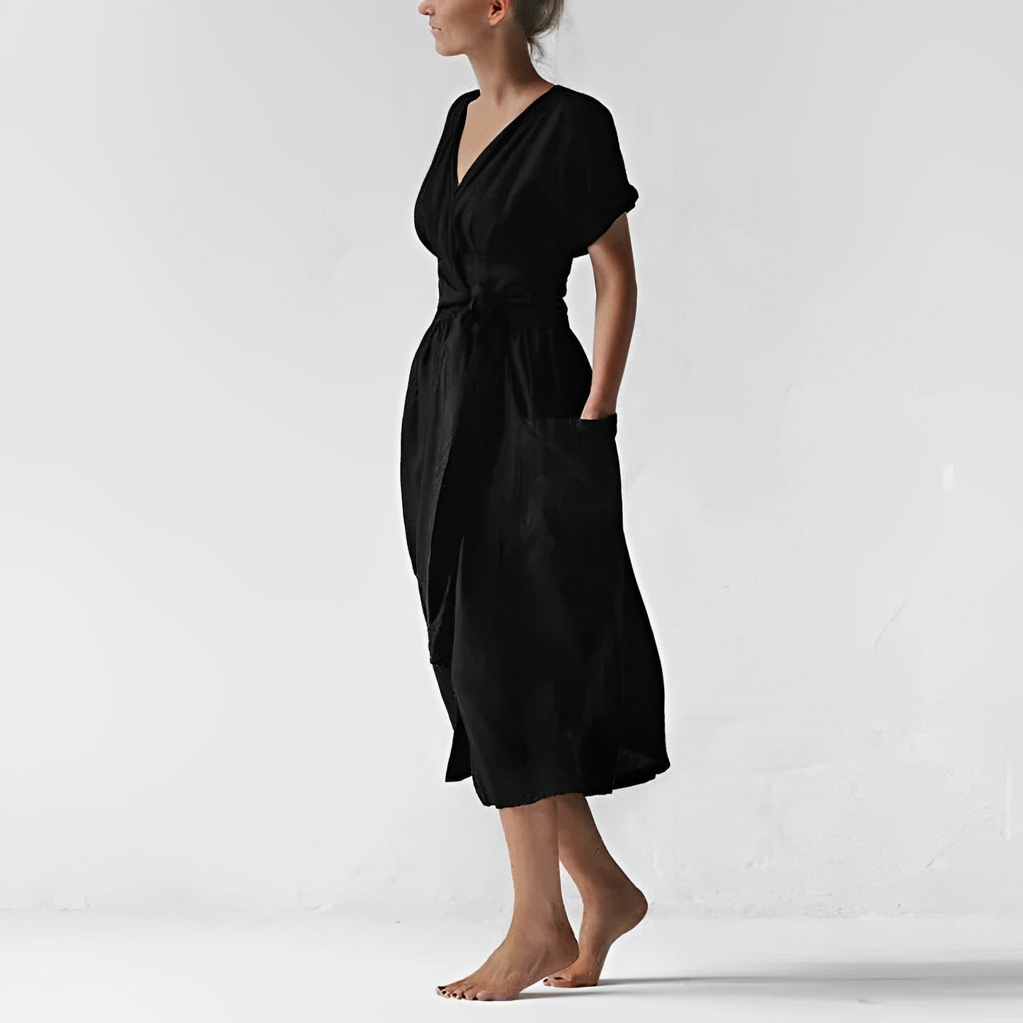 Tasha - Elegant linneklänning