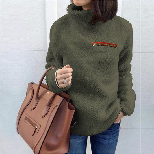 Jaden | Vinter Supermjuk och bekväm enfärgad turtleneck-jumper dam