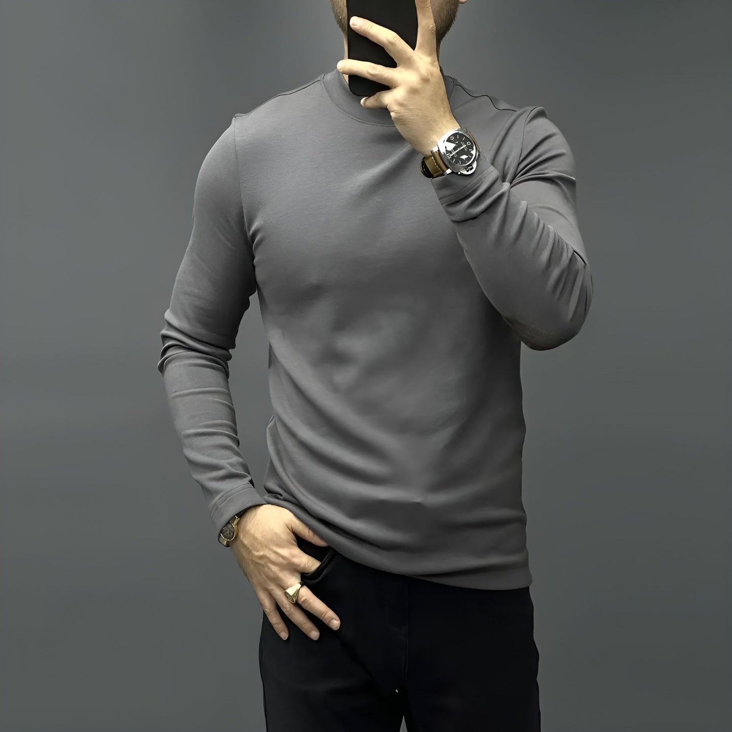 Karl | Stilren Premium Långärmad Tröja