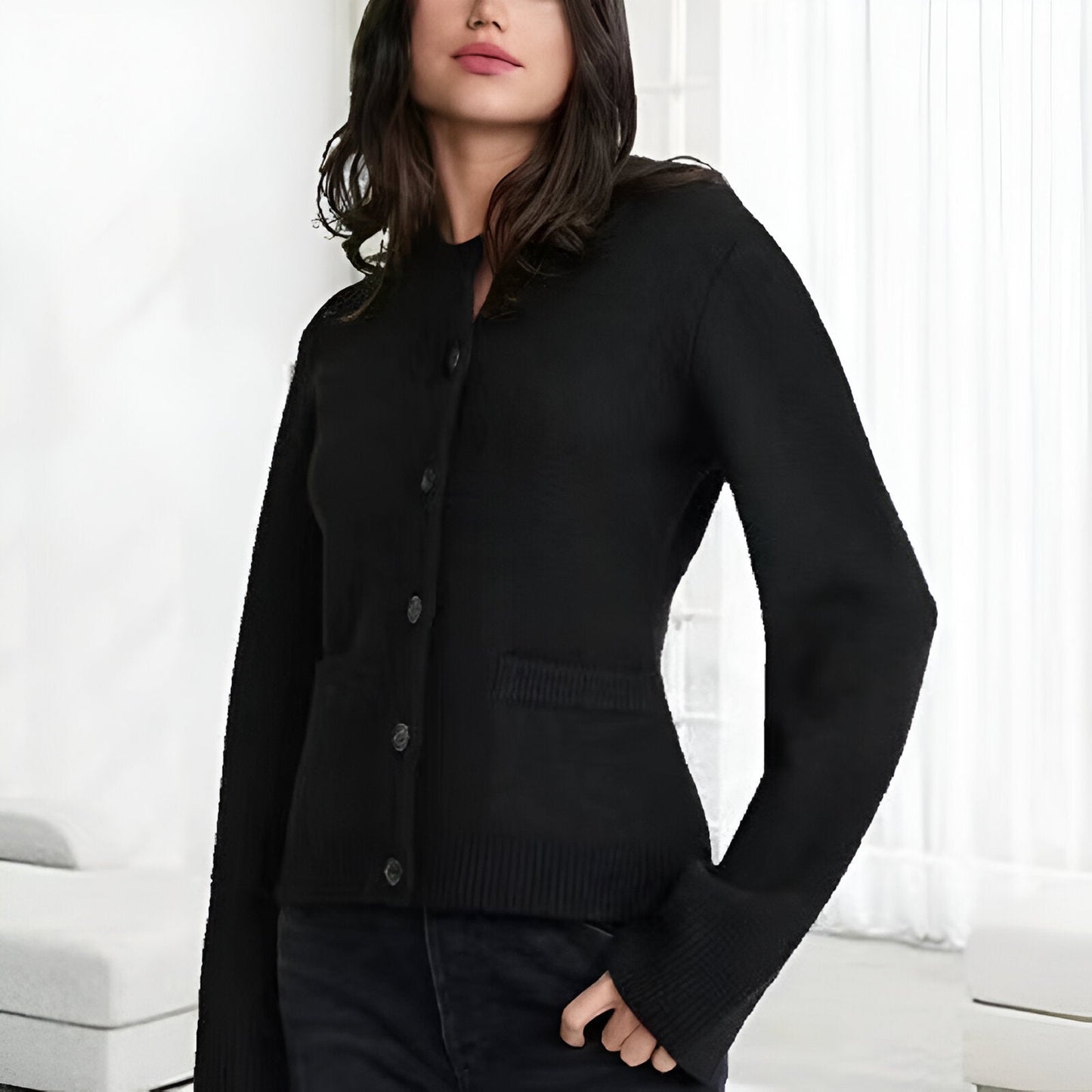 Brunhilde | Mysig stickad höstjacka