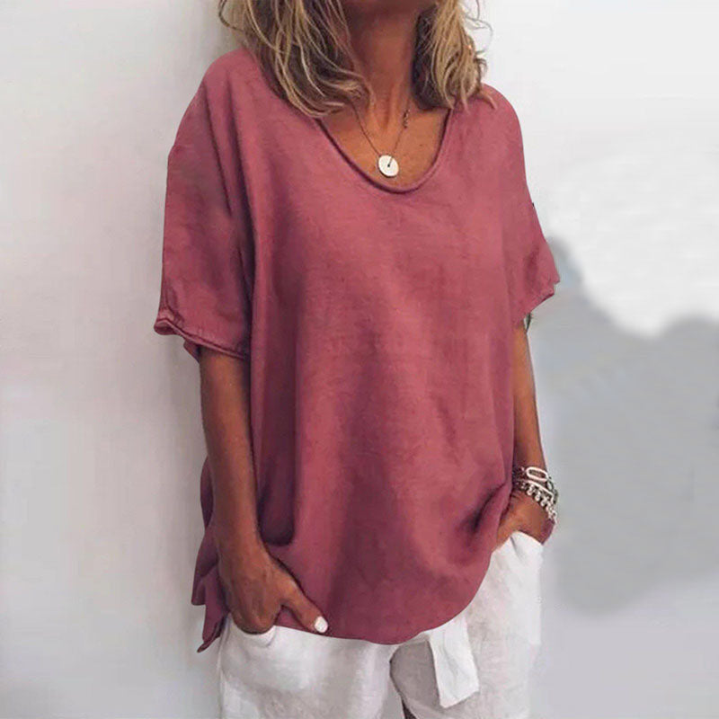 Helena | Luftig Blus Med Täckande Stil För En Elegant Vardag