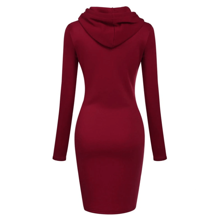 Danica | Slim Pullover Hoodie Klänning