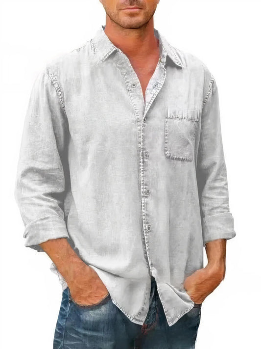 Erik | Långärmad Denimskjorta För Herr