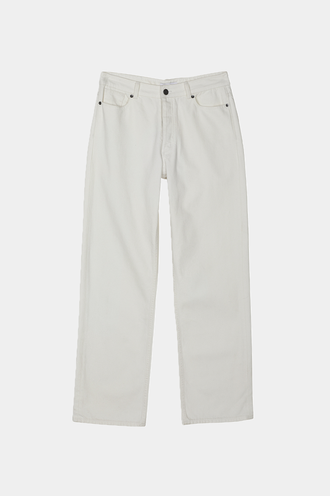 Kim Off-White Lösa Jeans med Medelhög Midja