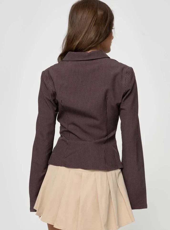 Axelia | Elegant och Stilren Långärmad Blus
