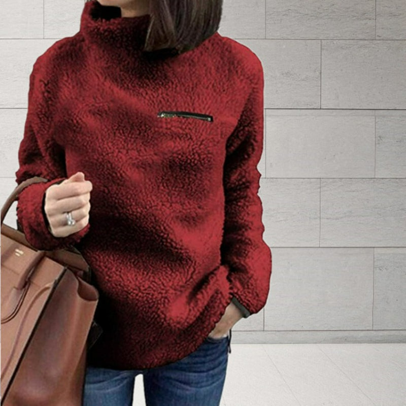 Jaden | Vinter Supermjuk och bekväm enfärgad turtleneck-jumper dam