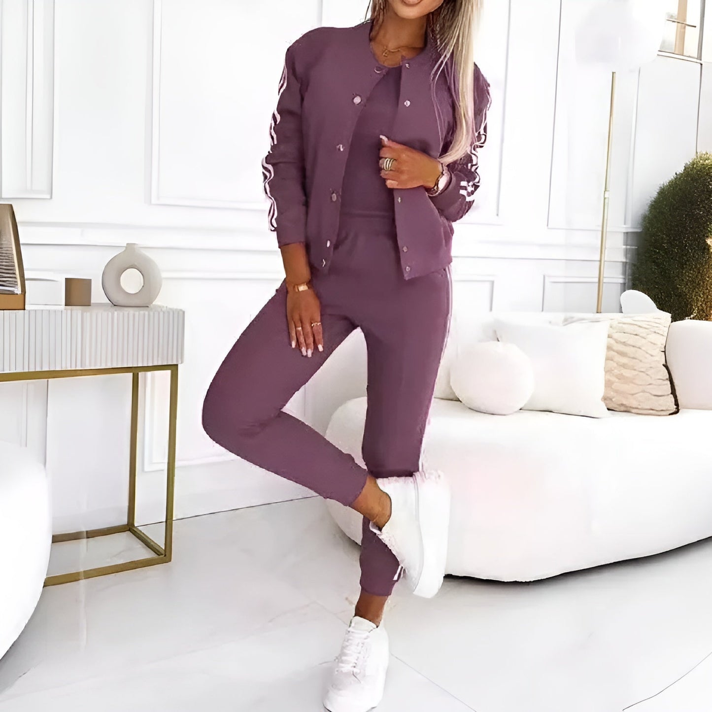 Mariela | 3-delat Set – Kombinera Stil och Komfort