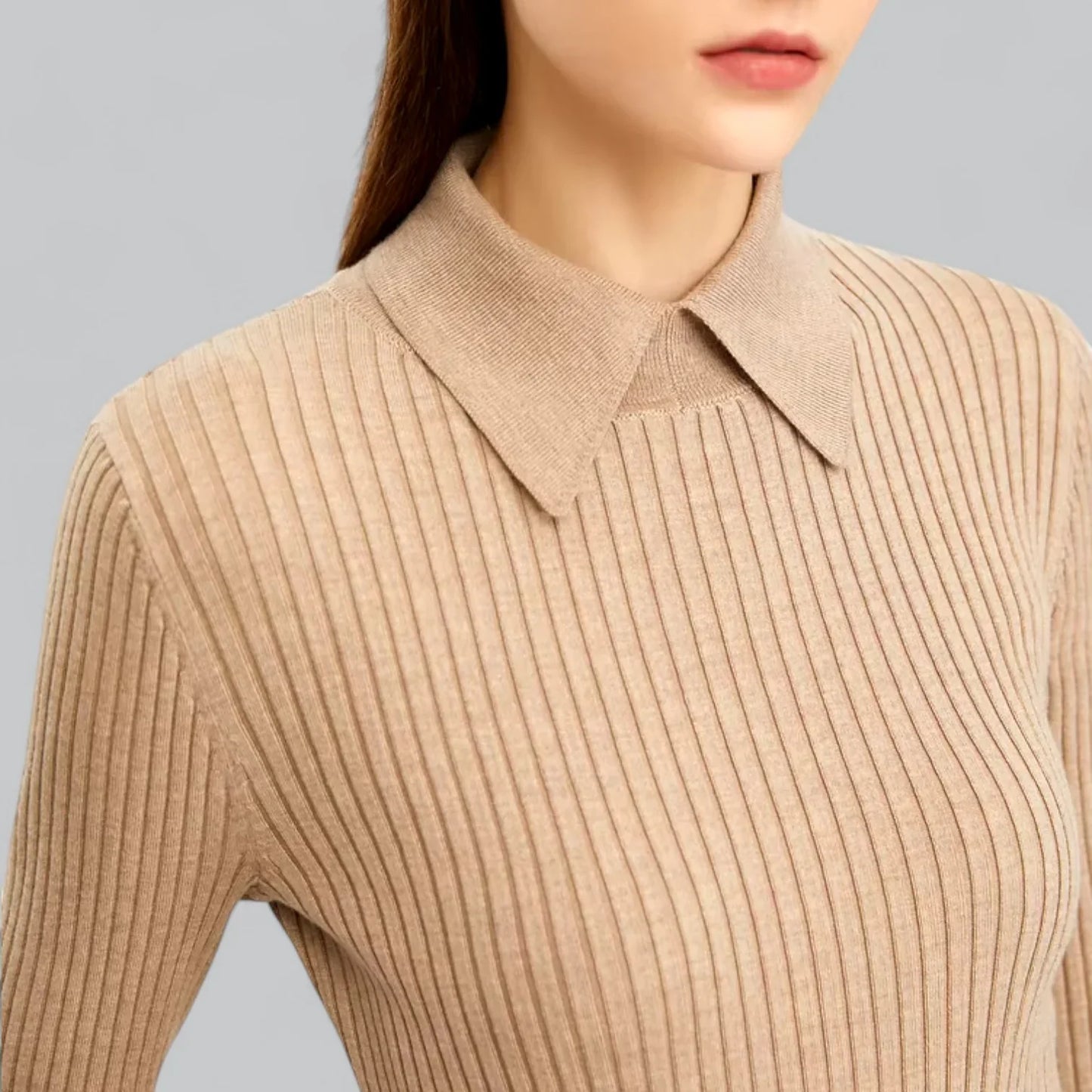 Sofia | Premium Ribbad Polotröja