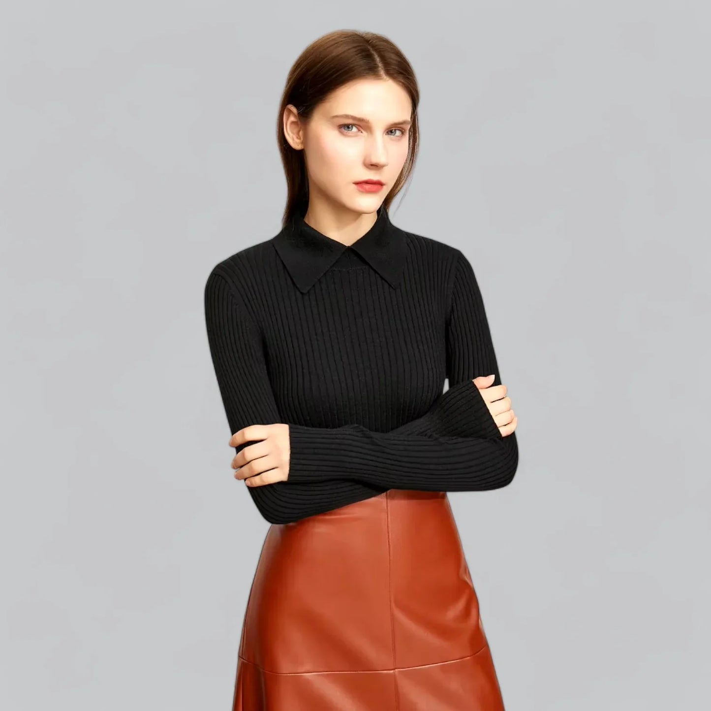 Sofia | Premium Ribbad Polotröja