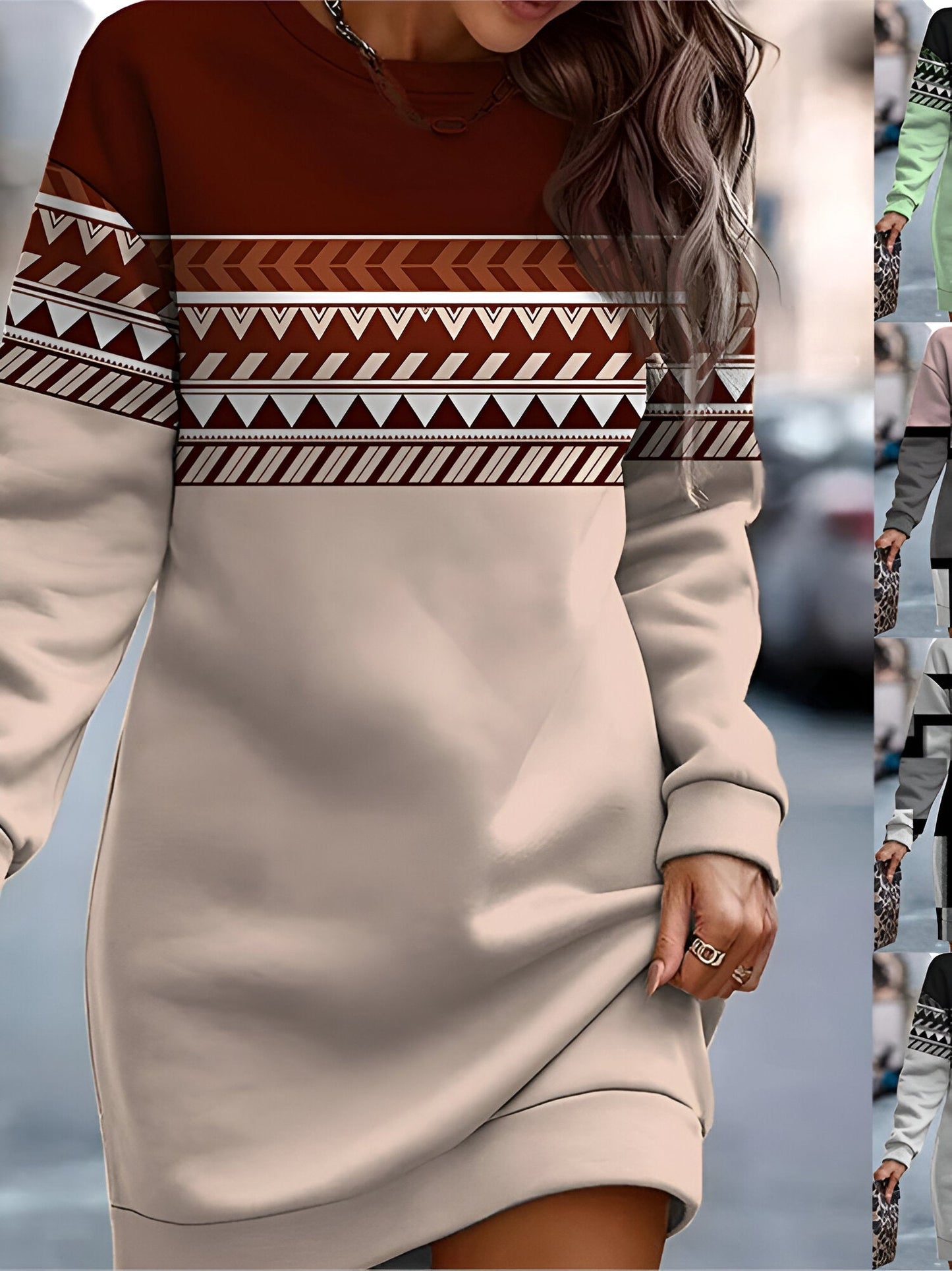 Romy |Bekväm & Snygg överdimensionerad sweatshirtklänning