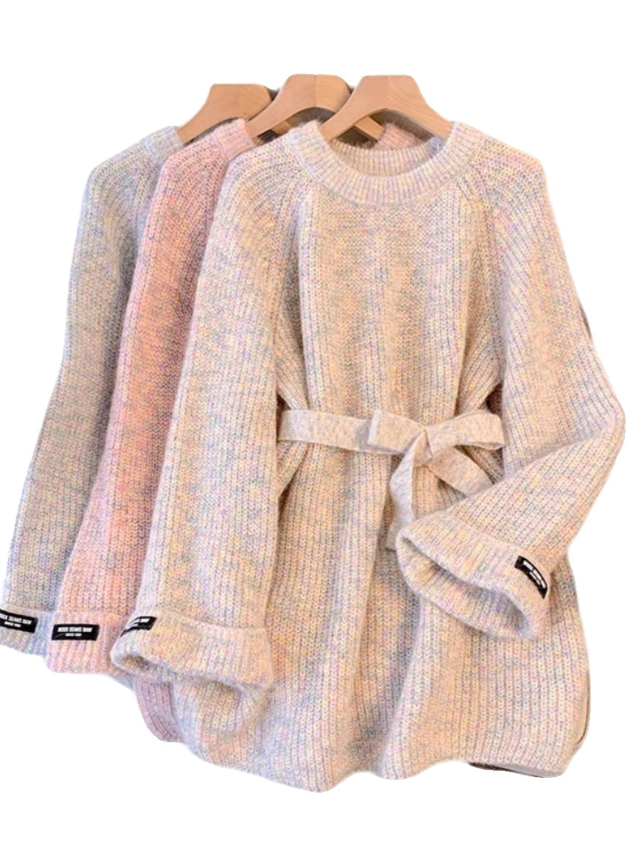 Kimya | Elegant jumperklänning med snörning för damer