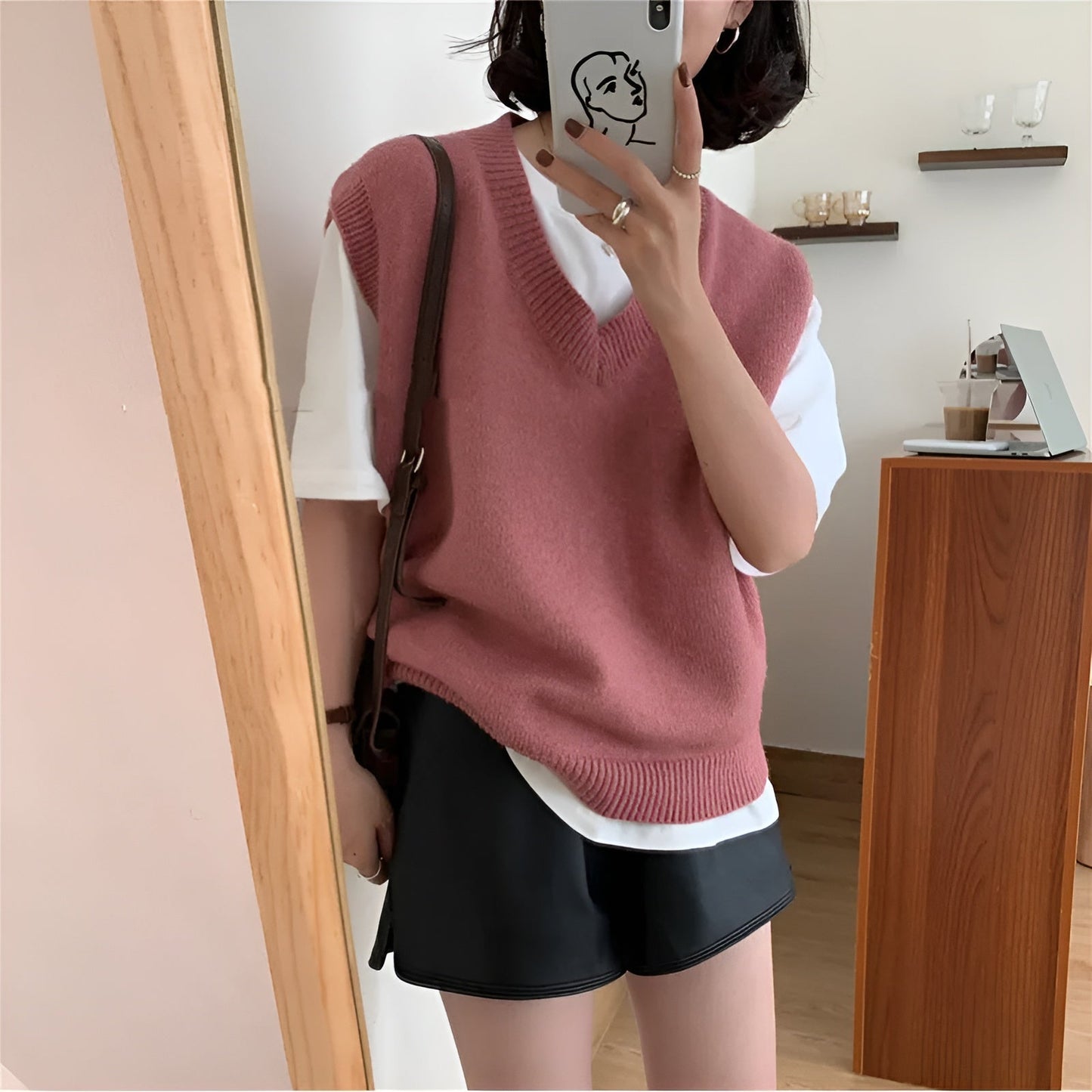 Maja | Trendig Stickad Väst för Kvinnor