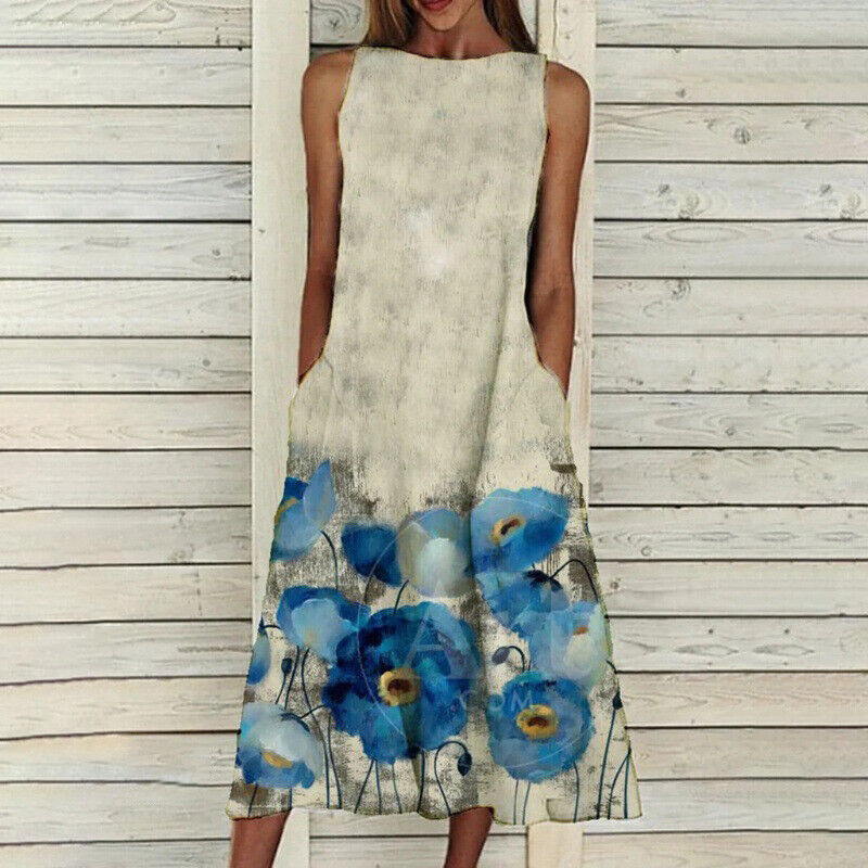 Vanessa - Elegant klänning med blommigt mönster