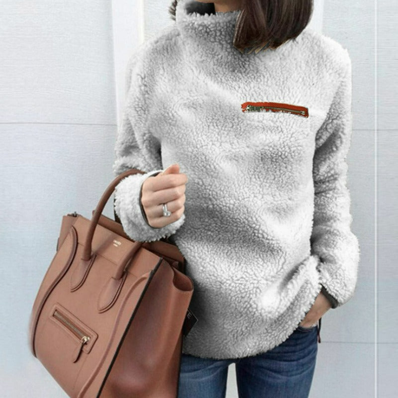 Jaden | Vinter Supermjuk och bekväm enfärgad turtleneck-jumper dam