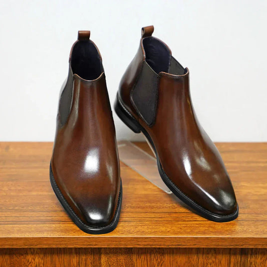 Brian | Stilrena Chelsea Boots i Äkta Läder