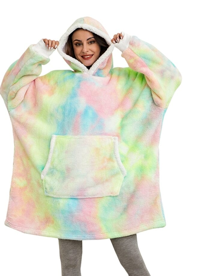 Liv | Mysig och värmande filt-hoodie för kvinnor