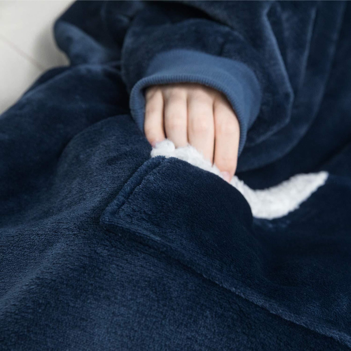 Liv | Mysig och värmande filt-hoodie för kvinnor