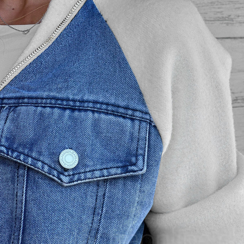 Karin | Trendig Patchwork Denimjacka