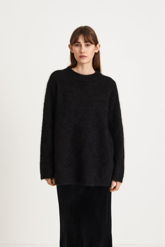 Synnöve | Mysig Mohairblandad Tröja för Ultimat Värme