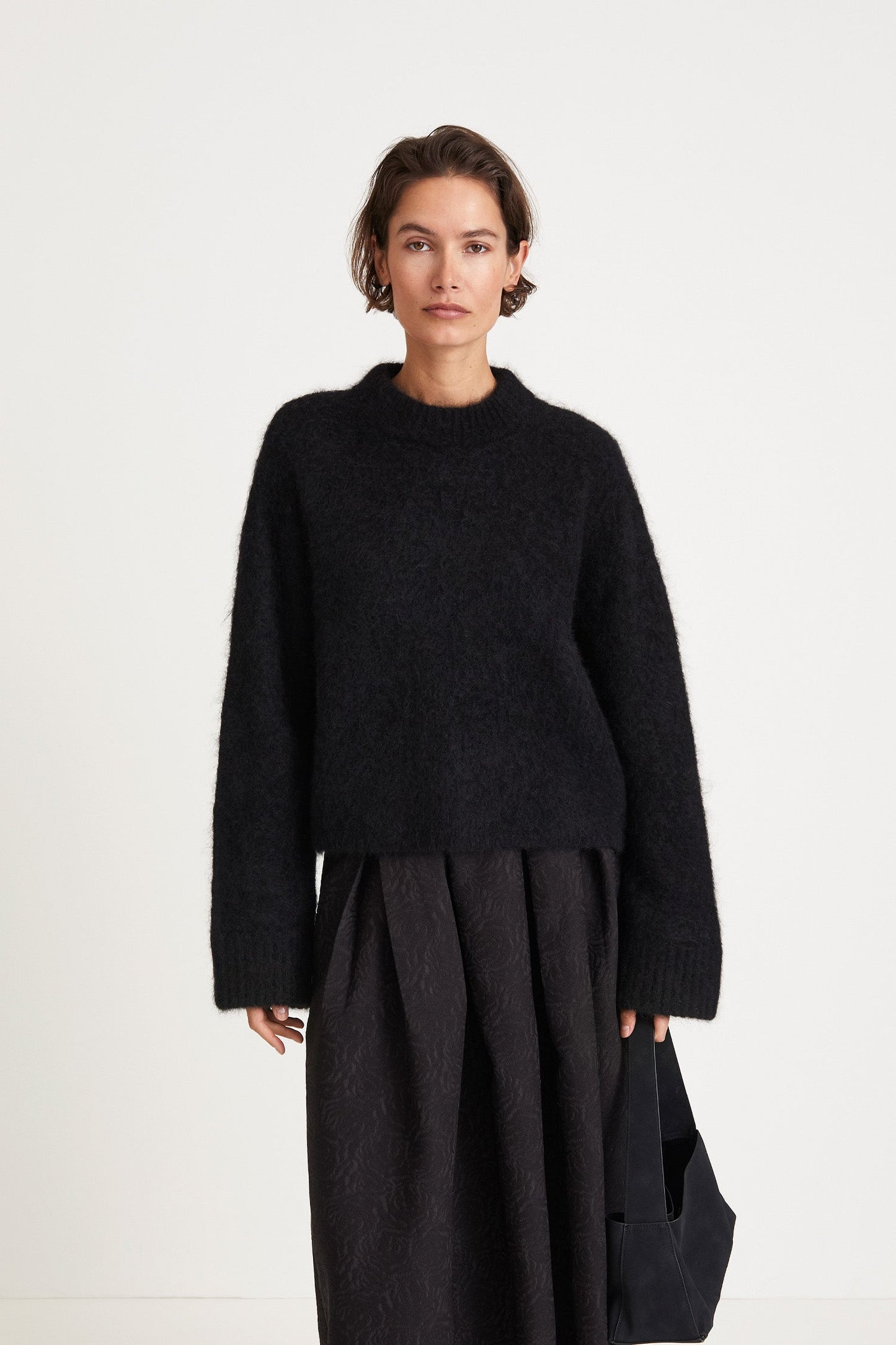 Åsa | Mysig Stickad Tröja i Mohairblandning med Modern Boxig Passform