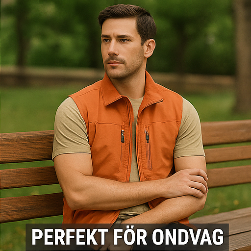 Henrik | Andningsbar Cargo Bodywarmer med Flera Fickor