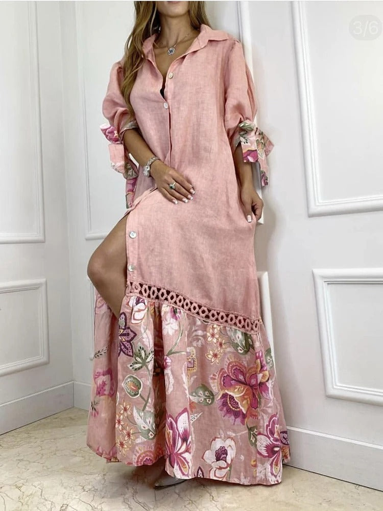 Zarina - Elegant sommarklänning med lanterninärm