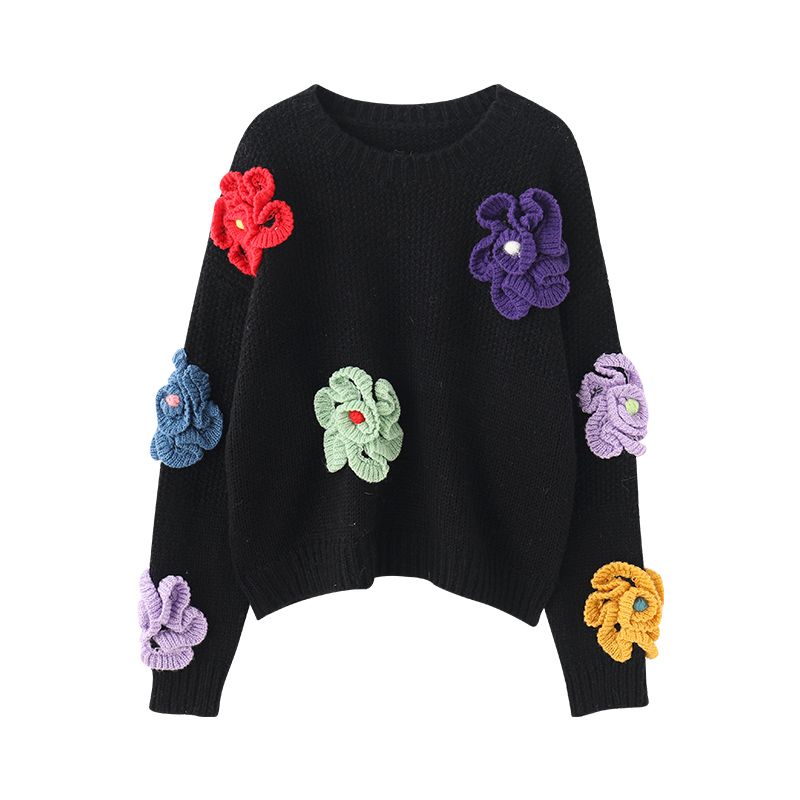 Cato | Vintage 3D-blomma tröja