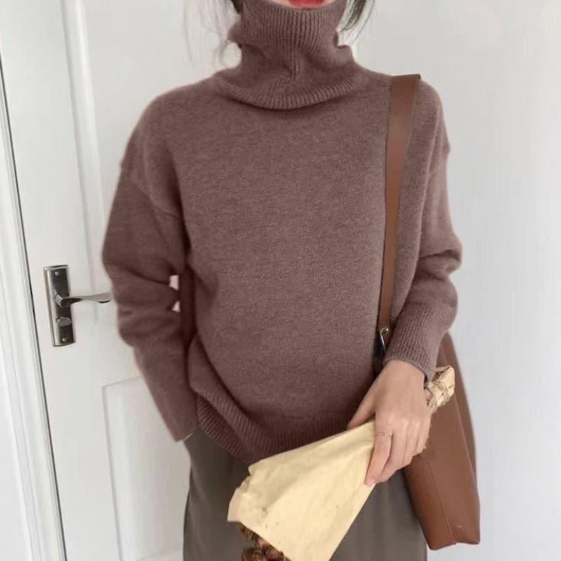 Sofia |  Turtle Neck Cashmere tröja för kvinnor