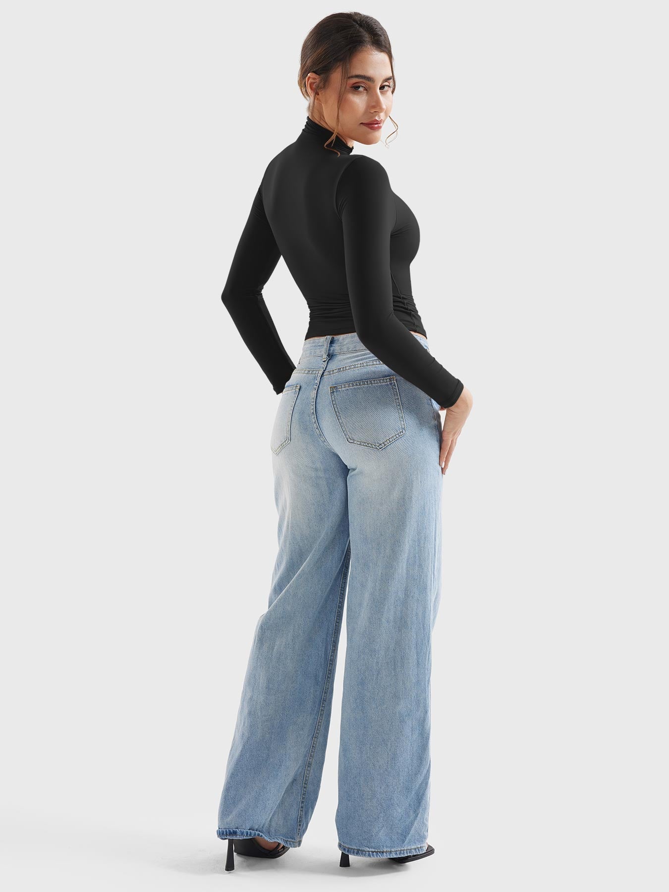 Sariah | Stilren Turtleneck Tröja med Långa Ärmar