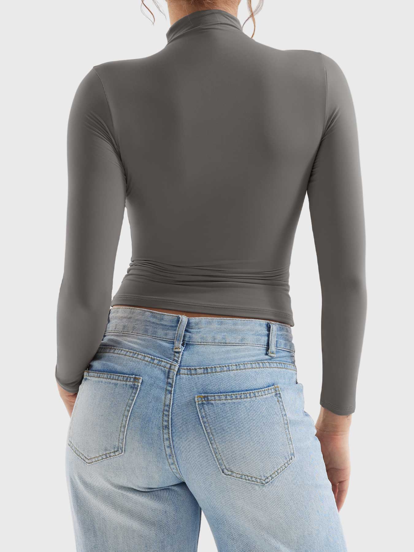 Sariah | Stilren Turtleneck Tröja med Långa Ärmar