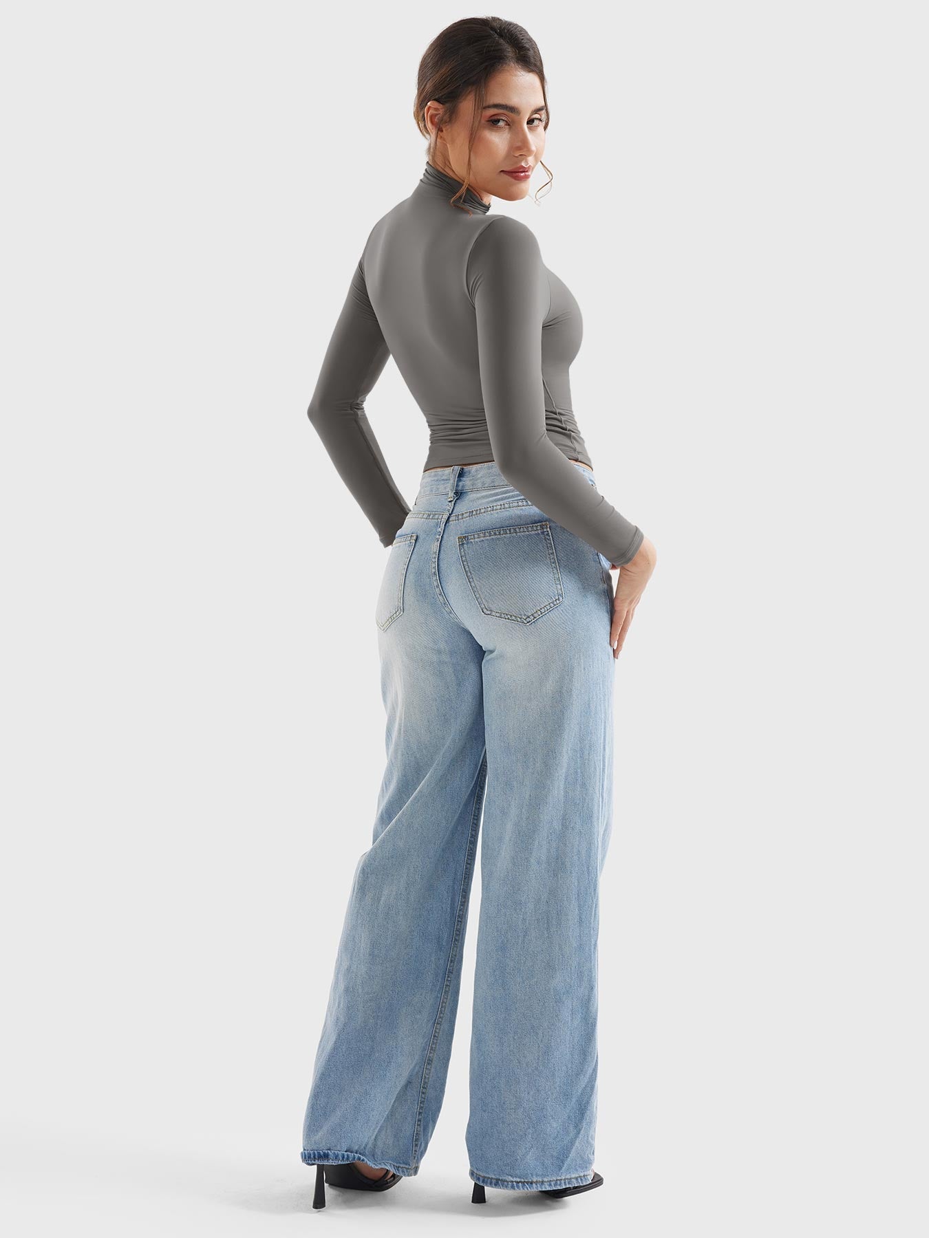 Sariah | Stilren Turtleneck Tröja med Långa Ärmar