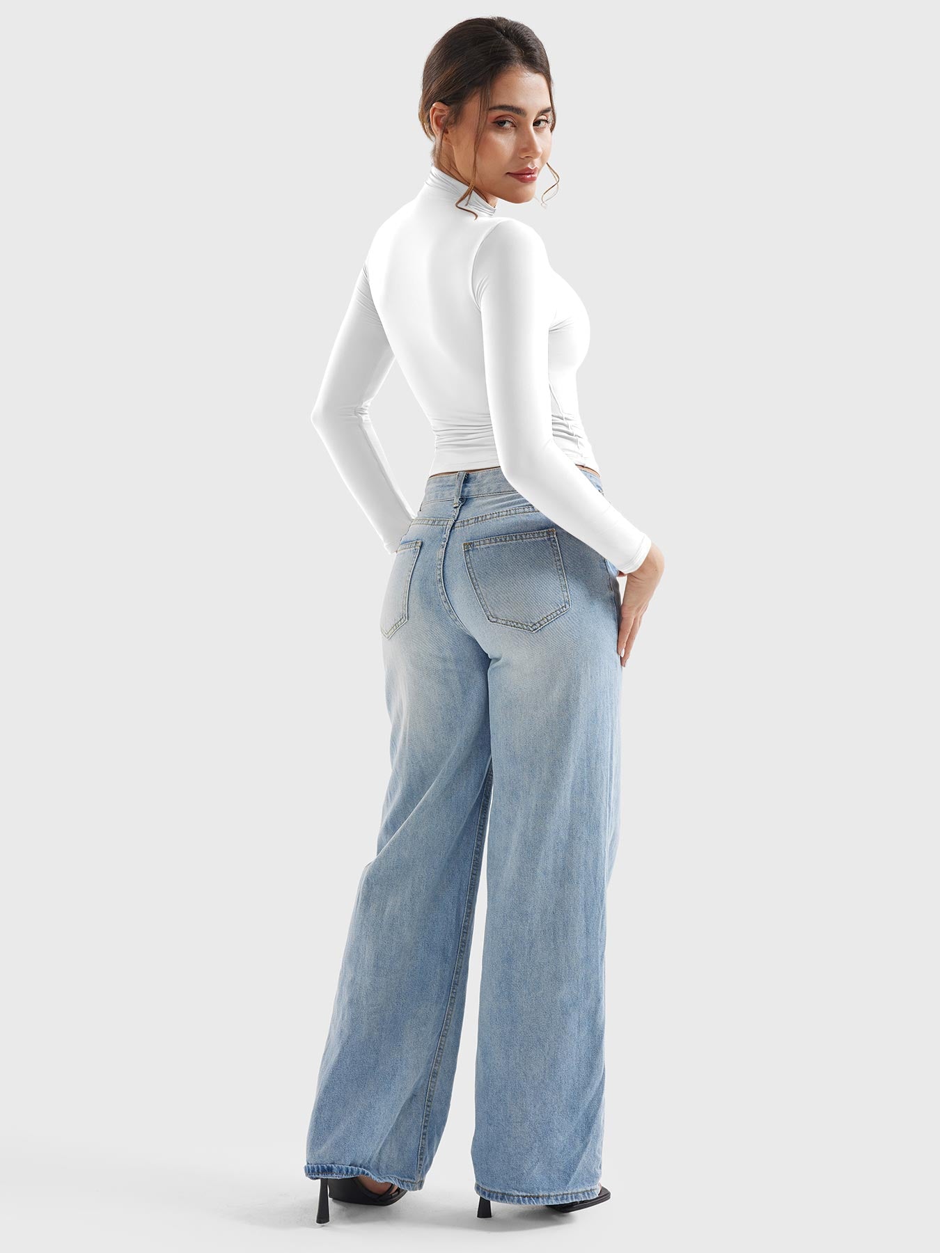 Sariah | Stilren Turtleneck Tröja med Långa Ärmar