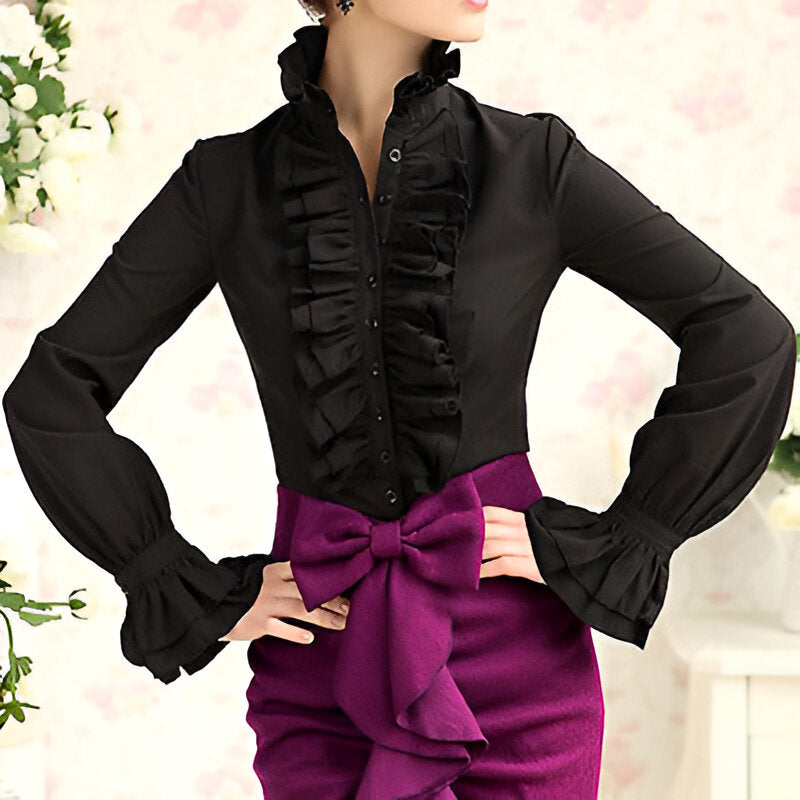 Liora | Elegant randig blus
