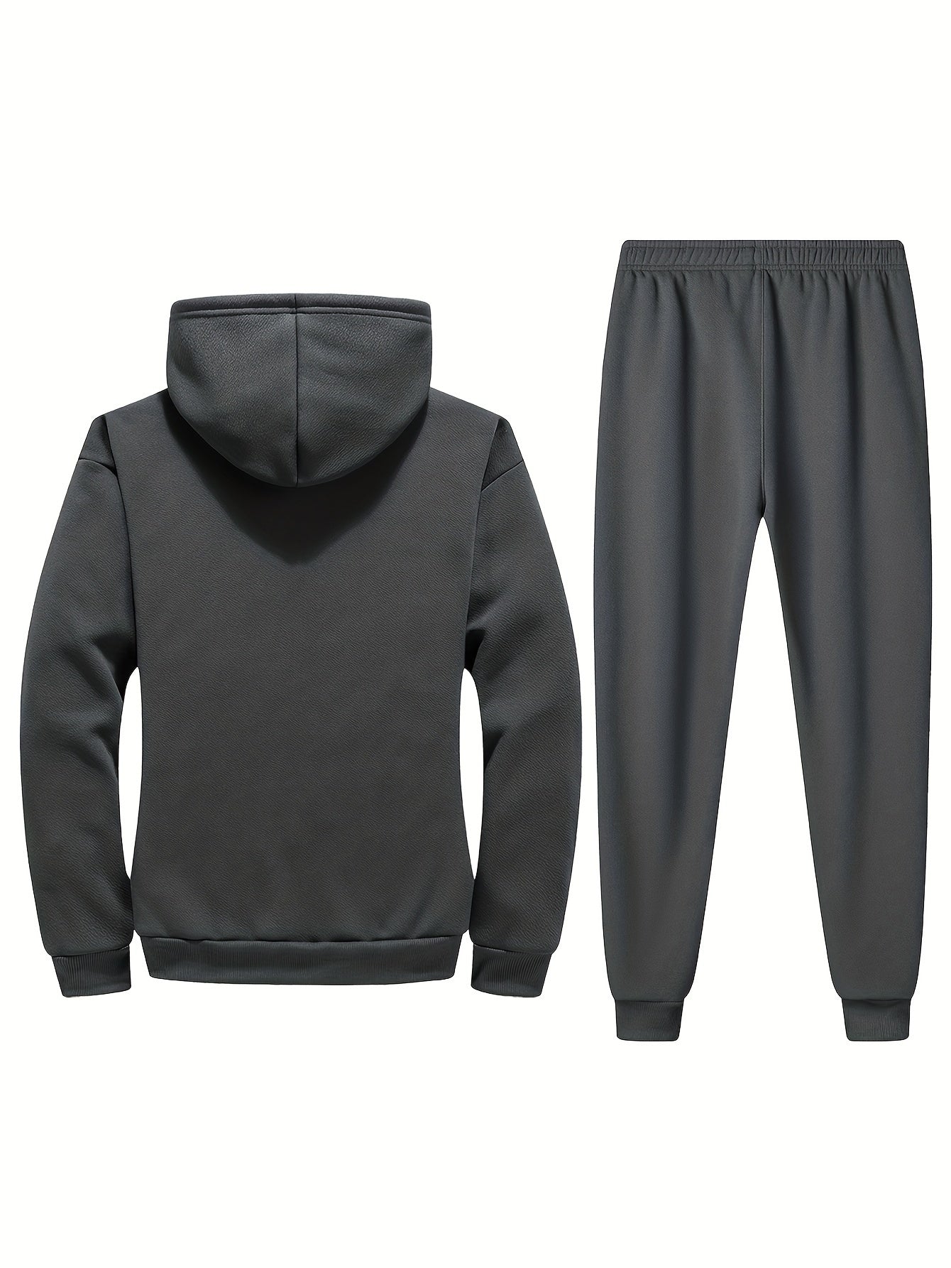 Clint | Randig joggingdräkt med ståkrage och dragkedja