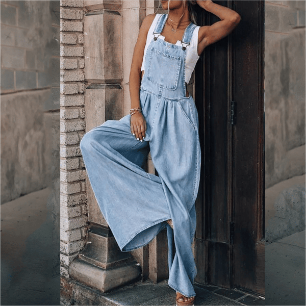 Sanura - Jumpsuit i denim för dame