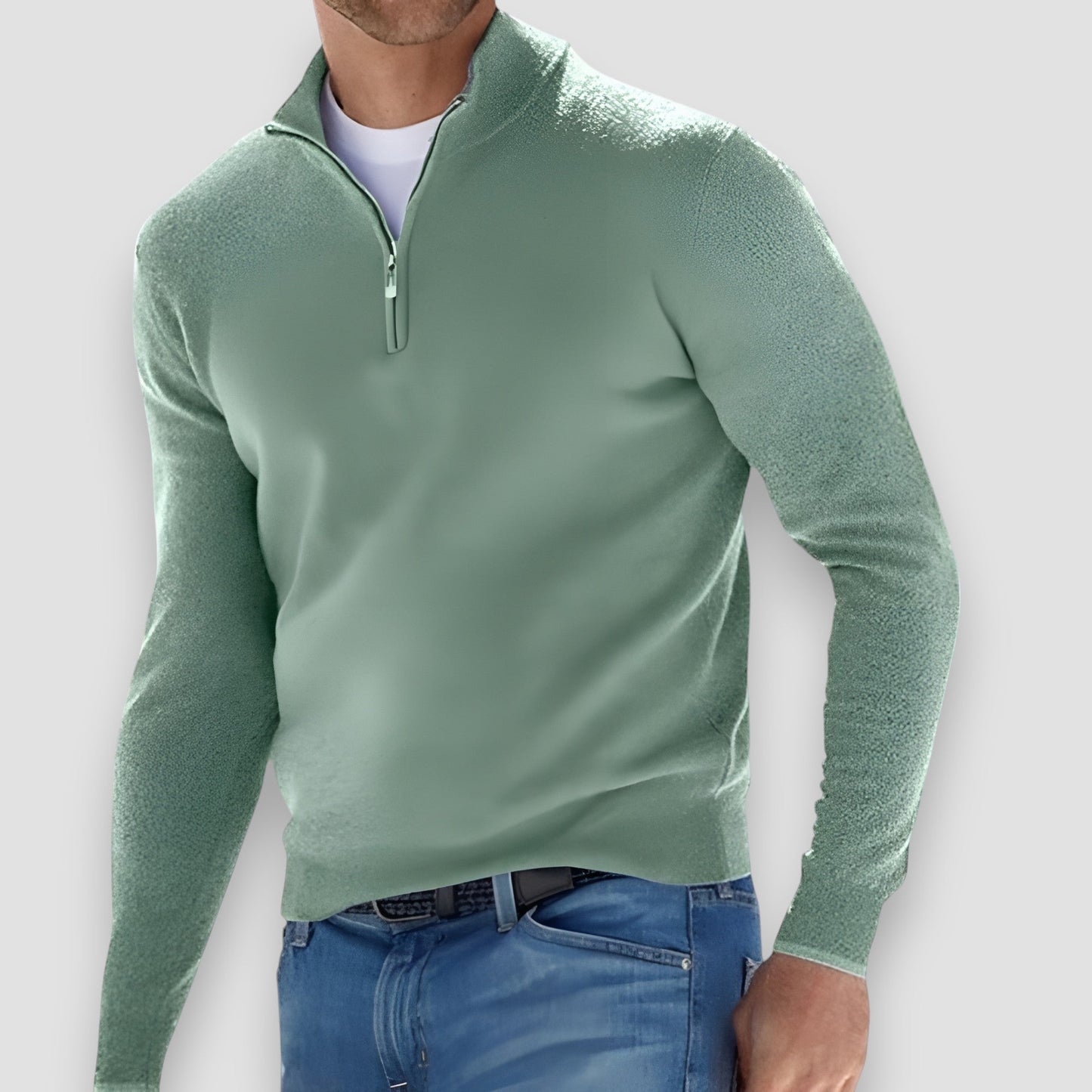 Olof | Stilren och bekväm pullover med dragkedja