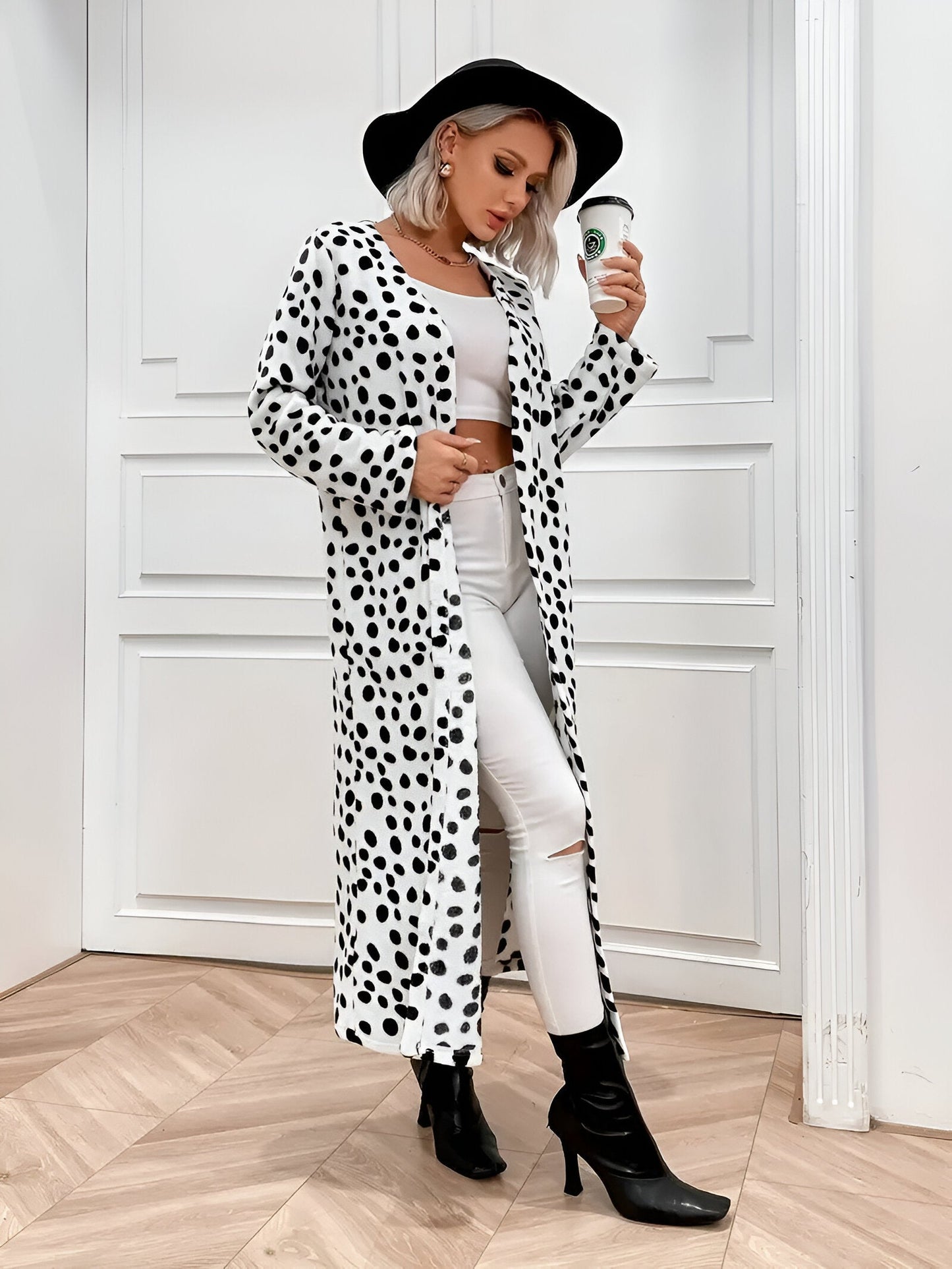 Cornelia | Midikofta med dalmatinskt mönster