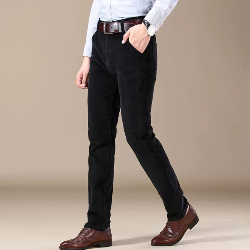 Cesar | Klassiska Manchestertjeans med Hög Midja