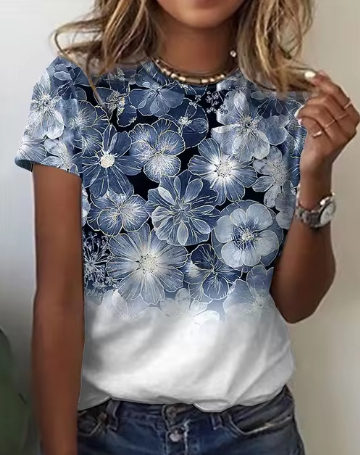 Vinja - Koreanska damer 3d rosblommigt mönste