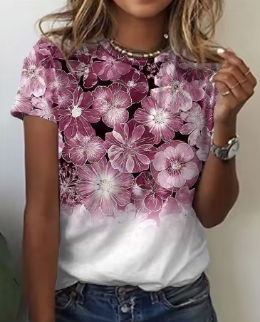 Vinja - Koreanska damer 3d rosblommigt mönste