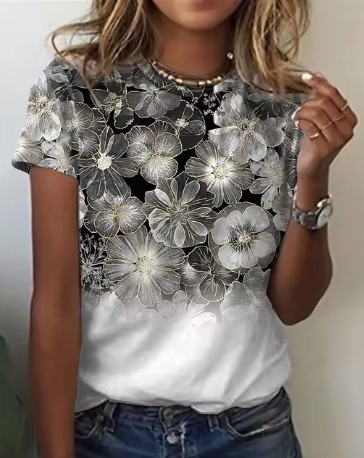 Vinja - Koreanska damer 3d rosblommigt mönste