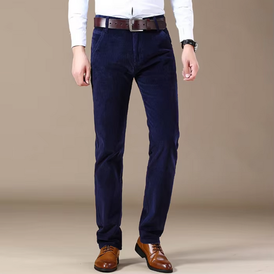 Cesar | Klassiska Manchestertjeans med Hög Midja