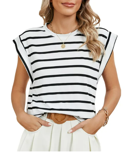 Jenny - Sommar avslappnade kortärmade t-shirts med rund hals för kvinno