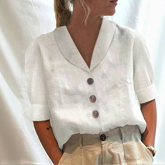 Mira | Elegant Enfärgad Blus