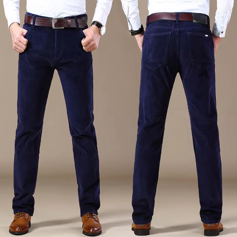 Cesar | Klassiska Manchestertjeans med Hög Midja