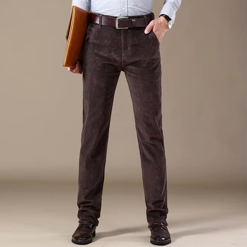 Cesar | Klassiska Manchestertjeans med Hög Midja