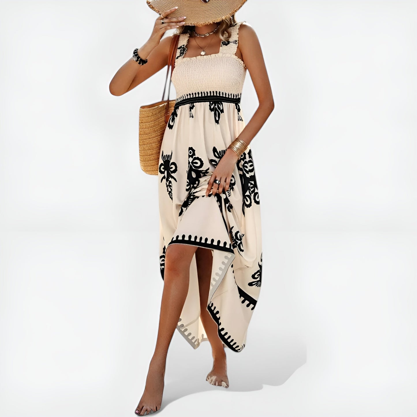 Jelka | Unik sommarklänning med avslappnad och trendig stil